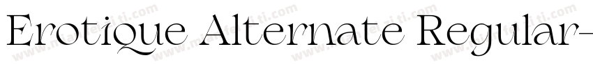 Erotique Alternate Regular字体转换